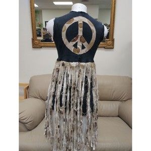Peace Fringed‎ Jean Outfit Sz Small/34B Shorts Sz 7/8